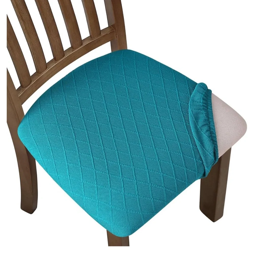 1 PC peacock blue chair cover